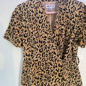 Sexy office dress. VINTAGE. LEOPARD.